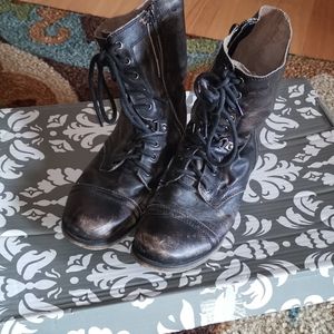Aldo Rustic Brown Combat Boots
